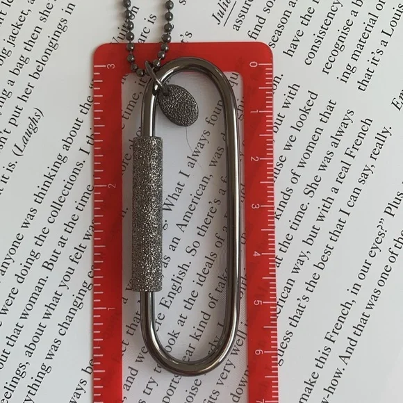 🔥❤️🔥 Brunello Cucinelli Monili Chain Beaded Necklace W/Sparkly Pendant 🔥❤️🔥 - Picture 11 of 13